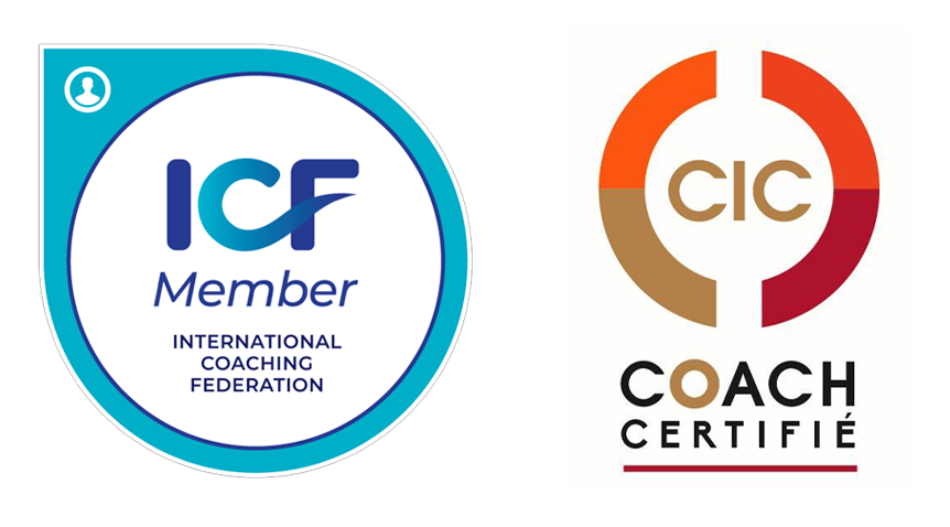 Logo ICF Menber et logo CIC